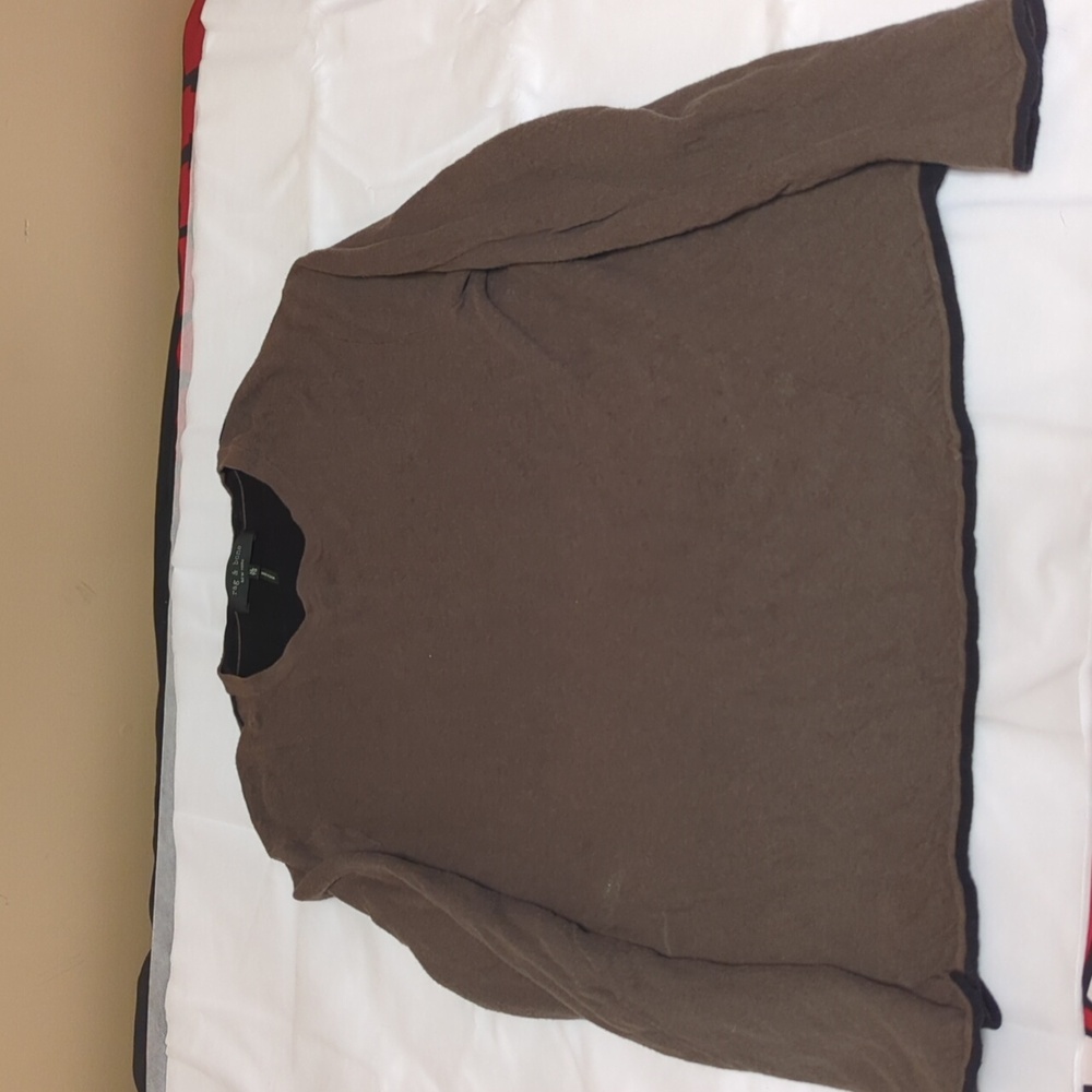 rag & bone Kerwin Double Layer Long Sleeve Cotton T-Shirt Sz XL
